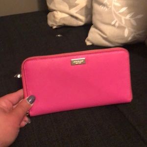 Kate Spade hot pink wallet